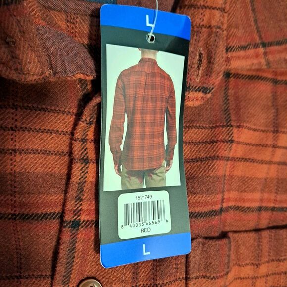 Grayers Men's Heritage Flannels Long Sleeve Shirt Red Plaid Large NWT - Picture 4 of 8